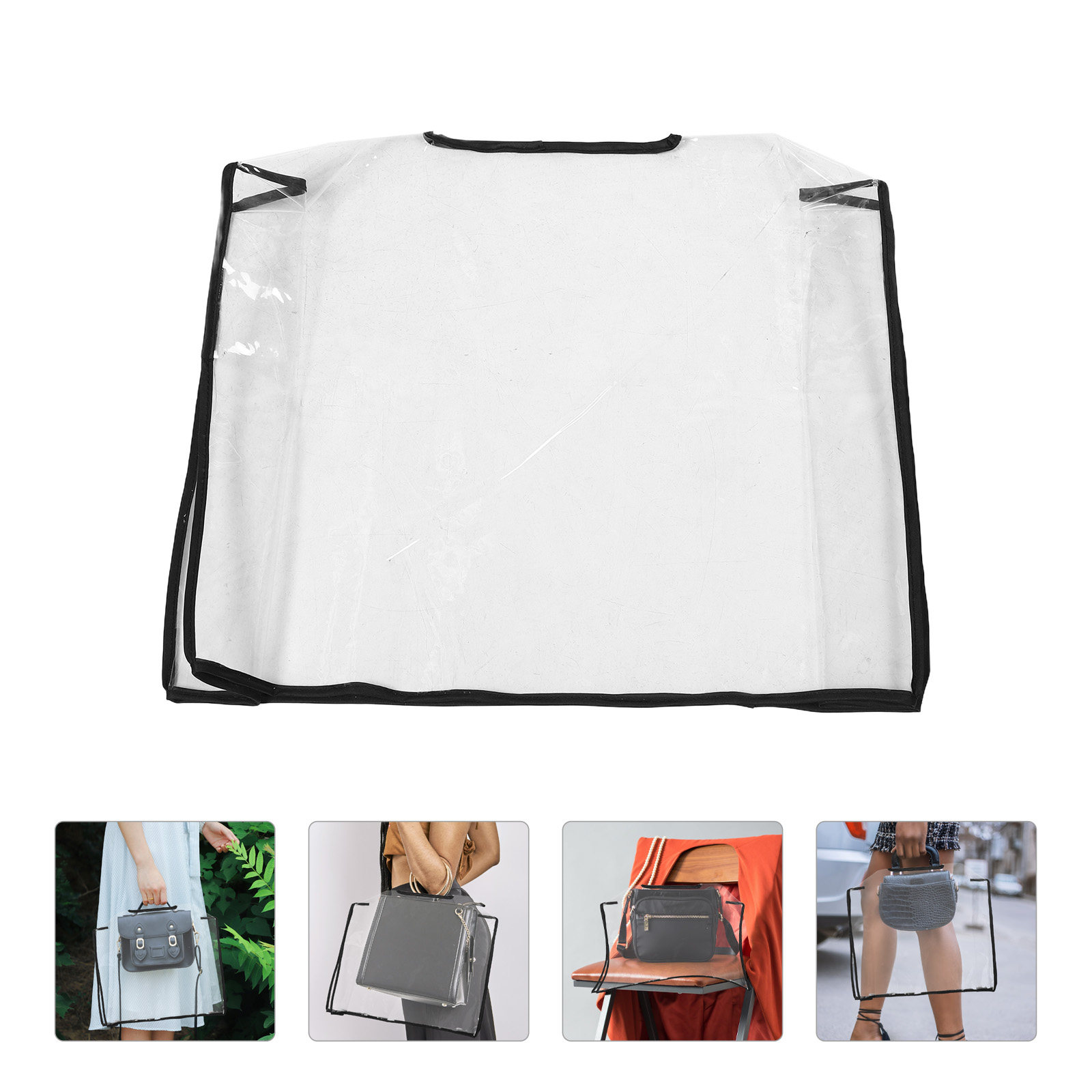 Rain Cover Backpack - Bolsa de mano transparente Eva, funda