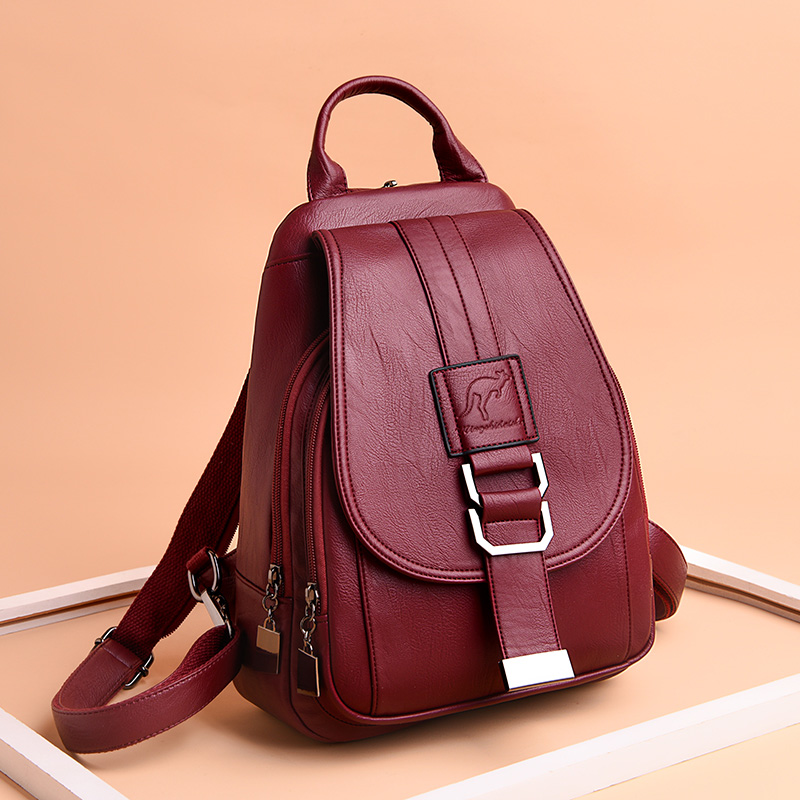 Leather Backpack Vintage - Mochilas de 6 colores para mujer,