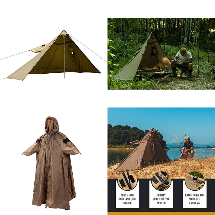 Rain Cover Backpack - TENTSFORMER Poncho con Capucha 4 en