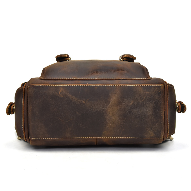 Mochila de cuero Crazy Horse p - Leather Backpack Vintage reseña y precio