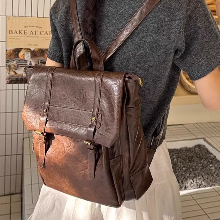 Mochila informal para mujer, m - Leather Backpack Vintage reseña y precio