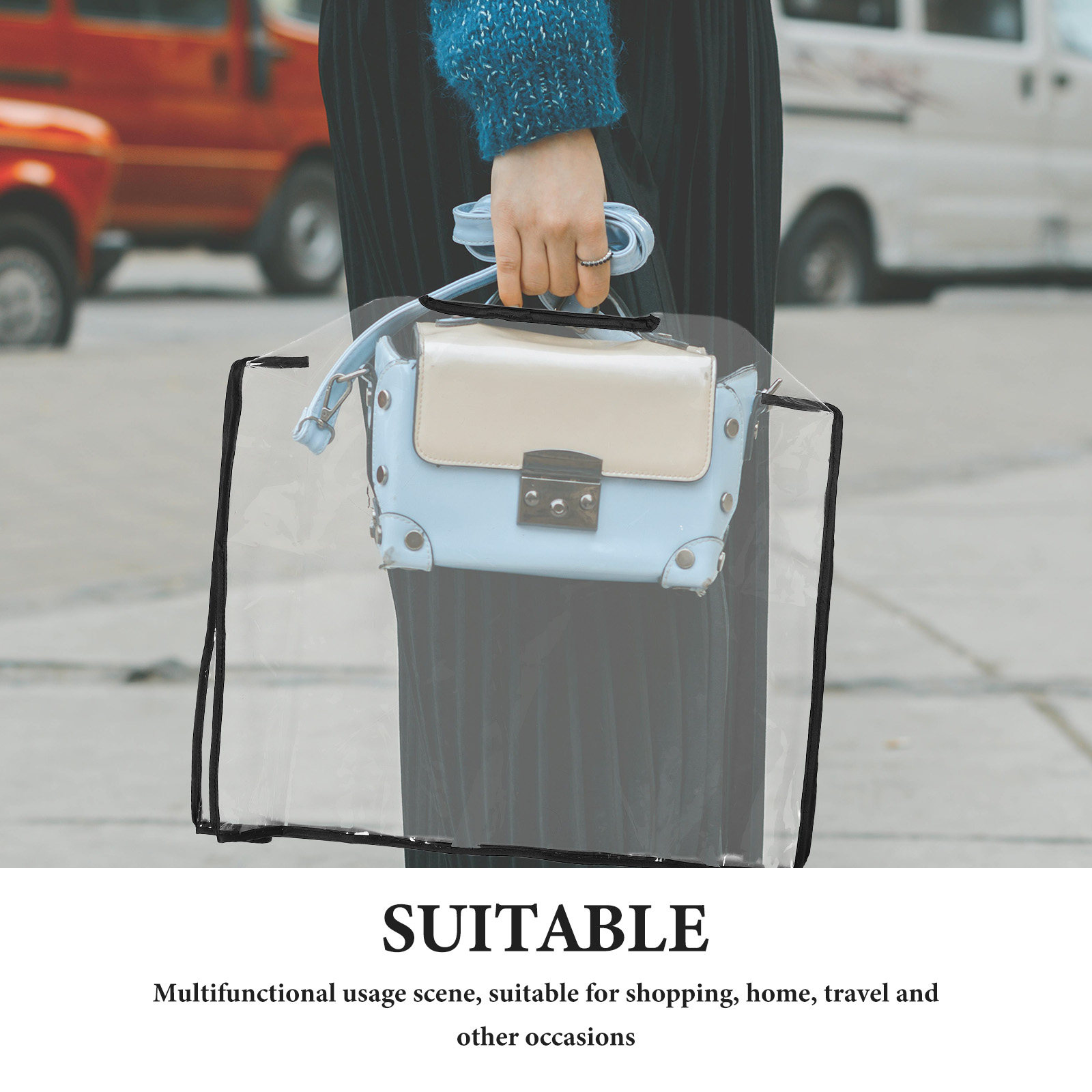 Bolsa de mano transparente Eva - Rain Cover Backpack reseña y precio