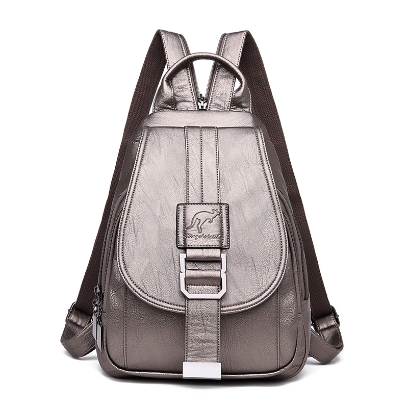 Mochilas de 6 colores para muj - Leather Backpack Vintage reseña y precio