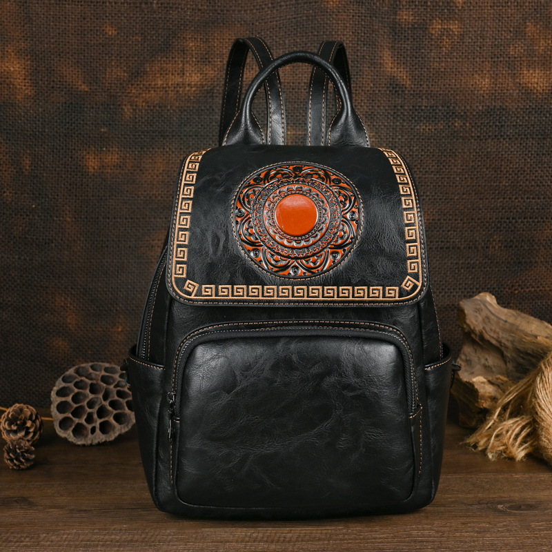 Johnature 2026 Nueva Mochila d - Leather Backpack Vintage reseña y precio