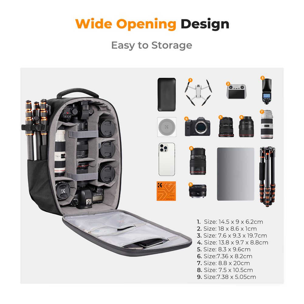 K&F CONCEPT: mochila de gran c - Rain Cover Backpack reseña y precio