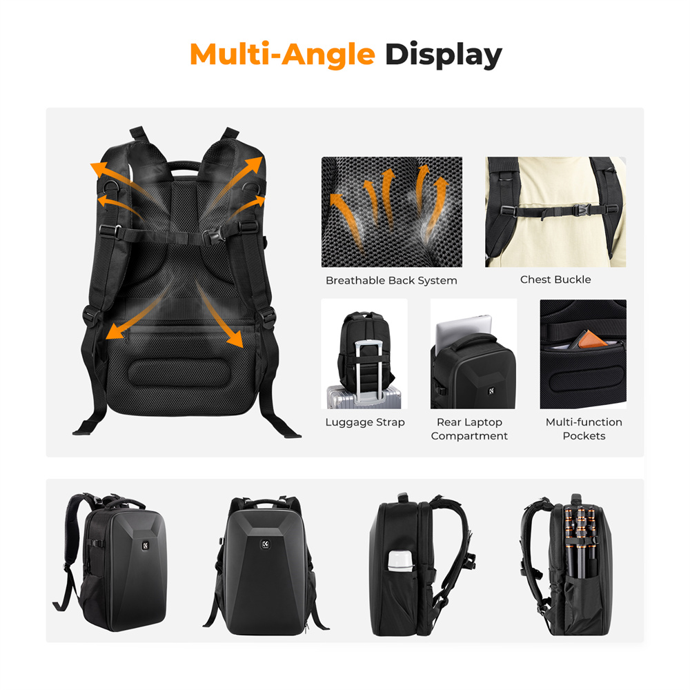 K&F CONCEPT: mochila de gran c - Rain Cover Backpack reseña y precio